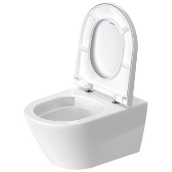 Duravit D-Neo Унитаз подвесной 37х54 см, безободковый, WonderGliss, цвет: белый. 25770900001-2