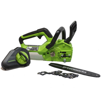 Пила цепная аккумуляторная Greenworks G24CS25, 24 В, 25 см (без АКБ и З/У)-2