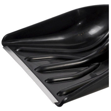 Лопата снеговая Рыцарь с металлическим изогнутым черенком и ручкой силы-3