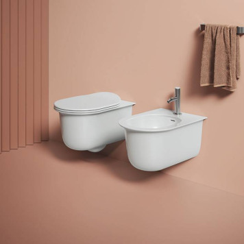 Artceram Chic Унитаз подвесной 38х53см, безободковый, с крепеж., цвет: белый матовый. CHV001 05 00-1