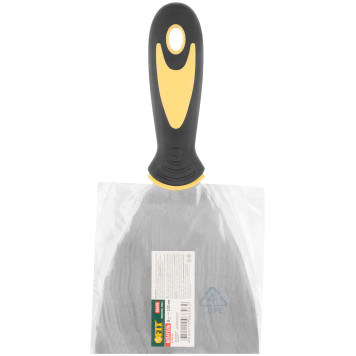 Шпатель, нерж.сталь, прорезиненная ручка 4 (100 мм)-2