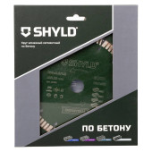 Круг алмазный SHYLD сегментный по бетону, кирпичу, камню 180х22,23 мм(30130)