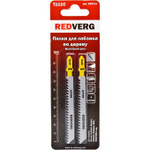 Пилка для лобзика REDVERG по дереву, ДСП T111C грубый рез, HCS (2шт )(820111)