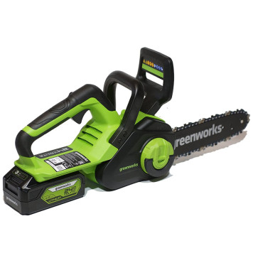 Пила цепная аккумуляторная Greenworks G24CS25K4, 24V, 25см (c АКБ 4Ач и ЗУ)-2