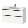 Duravit D-Neo Тумба с раковиной 98.4x45.2хh62.5см, 2 ящика, подвесная, цвет: Белый матовый