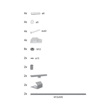 Ravak Крепление передней панели для прямоугольных ванн, универсальное. B23600000N