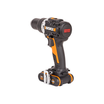 Дрель-шуруповерт ударная аккумуляторная WORX WX352, 60Нм, 20В, бесщеточная, 2Ач x2, ЗУ 2А, кейс-2