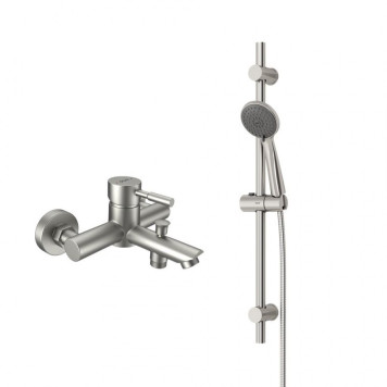 D0103030SS Смеситель для ванны и душа с душевым комплектом