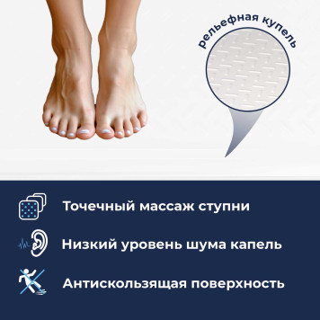 Поддон для душа полукруглый керамический RGW CR/R 800x800-5