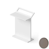 Dea Design Accessories Столик с полотенцедержателем 50x32x70см., напольный, Solid Surface, цвет: grey brown. DD3004 500 6