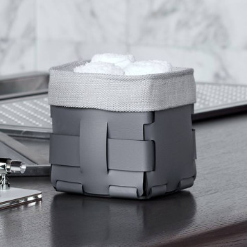 ADJ Мешок для корзины Mini Bottega 1013, 12x12xH13 см., цвет: Grigio-2