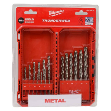 Сверла по металлу Milwaukee THUNDERWEB HSS-G GEN III (1-10 мм) 19 шт.