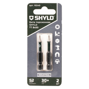 Бита SHYLD торсионная Torx Tamper 8х50 (2шт.)(10240)