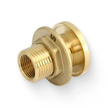 Выпуск резервуарный Н 1/2 с контргайкой, фланец без заглушки