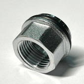 Переходник НВ 3/4 х 1/2 с прокладкой O-RING, хромированный