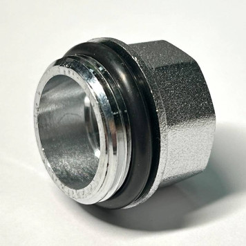 Переходник НВ 3/4 х 1/2 с прокладкой O-RING, хромированный-1