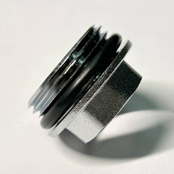 Переходник НВ 1 х 1/2 с прокладкой O-RING, хромированный-1