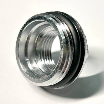 Переходник НВ 1 х 1/2 с прокладкой O-RING, хромированный-2