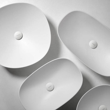 Antonio Lupi Velo Раковина 35х63 см, без отв., накладная, цвет: белый-3