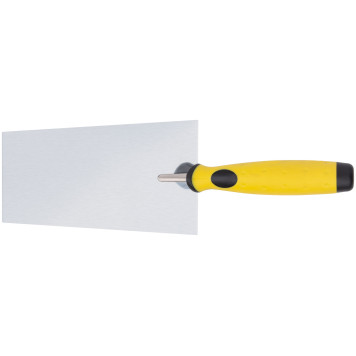 Мастерок нержавеющий, мягкая ручка, Профи, трапеция 180 мм-3