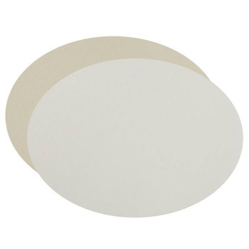 ADJ Овальный плейсмат, 47,5x35 см., цвет: белый/панна котта