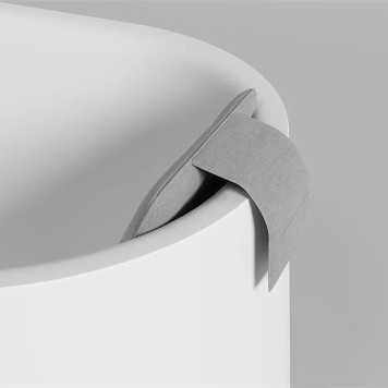 Salini Подушка для ванны 49.5x35.5x7cм , цвет: Grey. 1904201G-1