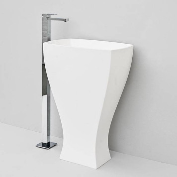 Artceram JAZZ Livingtec Раковина напольная с сифоном, 60х48х85см, цвет: белый глянцевый. JZL006 01 00/ JZ13bi*1