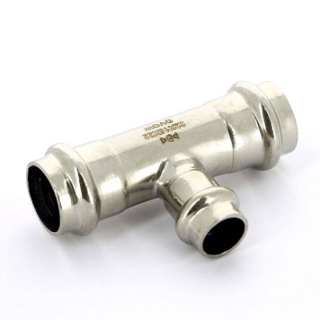 Тройник пресс IBP 22 х 15 х 22 нерж сталь-3