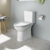 Roca Debba Round Унитаз моноблок 35x65см, безободковый, универсальный выпуск, цвет: белый. 7.3419.9.100.Y, 7.3429.9.P00.Y
