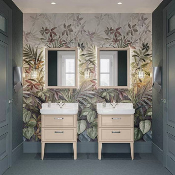 Kerama Marazzi Pompei 60 Зеркало 60см., подвесное, цвет: камео бежевый глянцевый-2