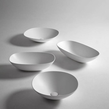 Antonio Lupi Velo Раковина 35х63 см, без отв., накладная, цвет: белый-2