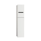 Emco Asis module 2.0 Встр.модуль для туалета 17xh81.1см, 2 двери петли R, держатель т/бумаги, ёршик, без 9750 000 51, подвесной, цвет: хром/optiwhite. 9754 274 50