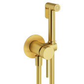 Plumberia Selection IXO Гигиенический душа, со смесителем, душ и держатель из металла, шланг PVC 125см., цвет: золото брашированное. XO2000OB