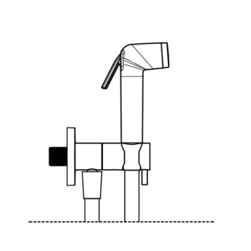 Almar Atthis Гигиенический комплект с прогрессивным смесит., в комплекте со втраиваемой частью, цвет: никель состареный-1