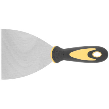 Шпатель, нерж.сталь, прорезиненная ручка 4 (100 мм)