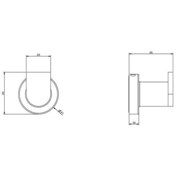Gessi Emporio accessories Крючок, подвесной, цвет: Black XL-1