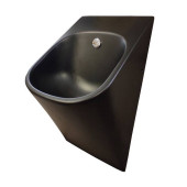 Artceram LA FONTANA 2.0 Писсуар подвесной 33х31хh62см, с сифоном и крепл., цвет: черный матовый. LFO002 17 00