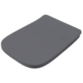 Artceram A16 Крышка с сиденьем Slim для унитаза, механизм soft-close, цвет blu denim/хром. ASA001 37 71
