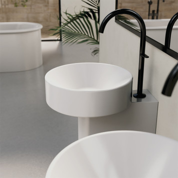 BETTE Suno Pedestal Раковина напольная 34x84cм, с 1 отв., цвет: белый. A250-000 VK2-2
