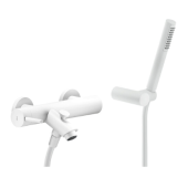 LV00110WM LIVE смеситель для ванны с душем, матовый белый LV00110WM