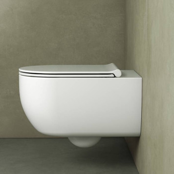 Globo Mode Унитаз подвесной безободковый 53х34 см, цвет: белый-6