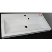 SaleAQInf.08.04.D Инфинити Раковина мрамор 800х400х60 мм, с отв. под смес., с отв. перел. SaleInf.08.04.D_1086