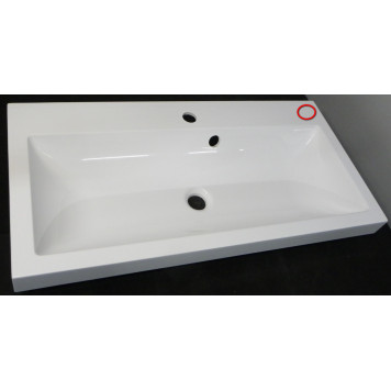 SaleAQInf.08.04.D Инфинити Раковина мрамор 800х400х60 мм, с отв. под смес., с отв. перел. SaleInf.08.04.D_1086