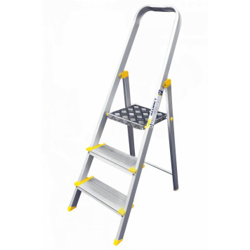 Стремянка Алюмет алюминиевая аннодированная 3 ступени