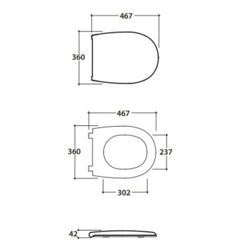 Globo Grace Сиденье для унитаза с микролифтом, цвет: белый-1