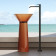 Dea Design Pedestal Basin Раковина 48x48х90см., напольная, без отв., Glasstek, прозрачная смола, цвет: Sunset R1. DD2022 480 R1