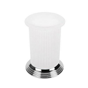 Colombo Hermitage Стакан настольный, цвет: хром/матовое стекло