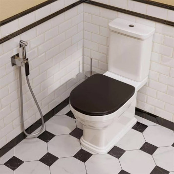 Kerama Marazzi Pompei Сиденье для напольного унитаза, цвет: черное глянцевое-2