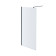 AQ WIW 10020BL Душевая перегородка Walk in с держателем 1000x2000 профиль черный, стекло прозрачное AQ WIW 10020BL