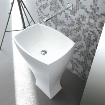 Artceram JAZZ Livingtec Раковина напольная с сифоном, 60х48х85см, цвет: белый глянцевый. JZL006 01 00/ JZ13bi*1-1
